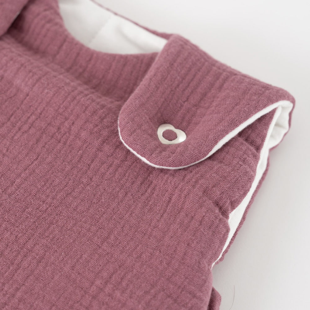 All-year sleeping bag plum press stud