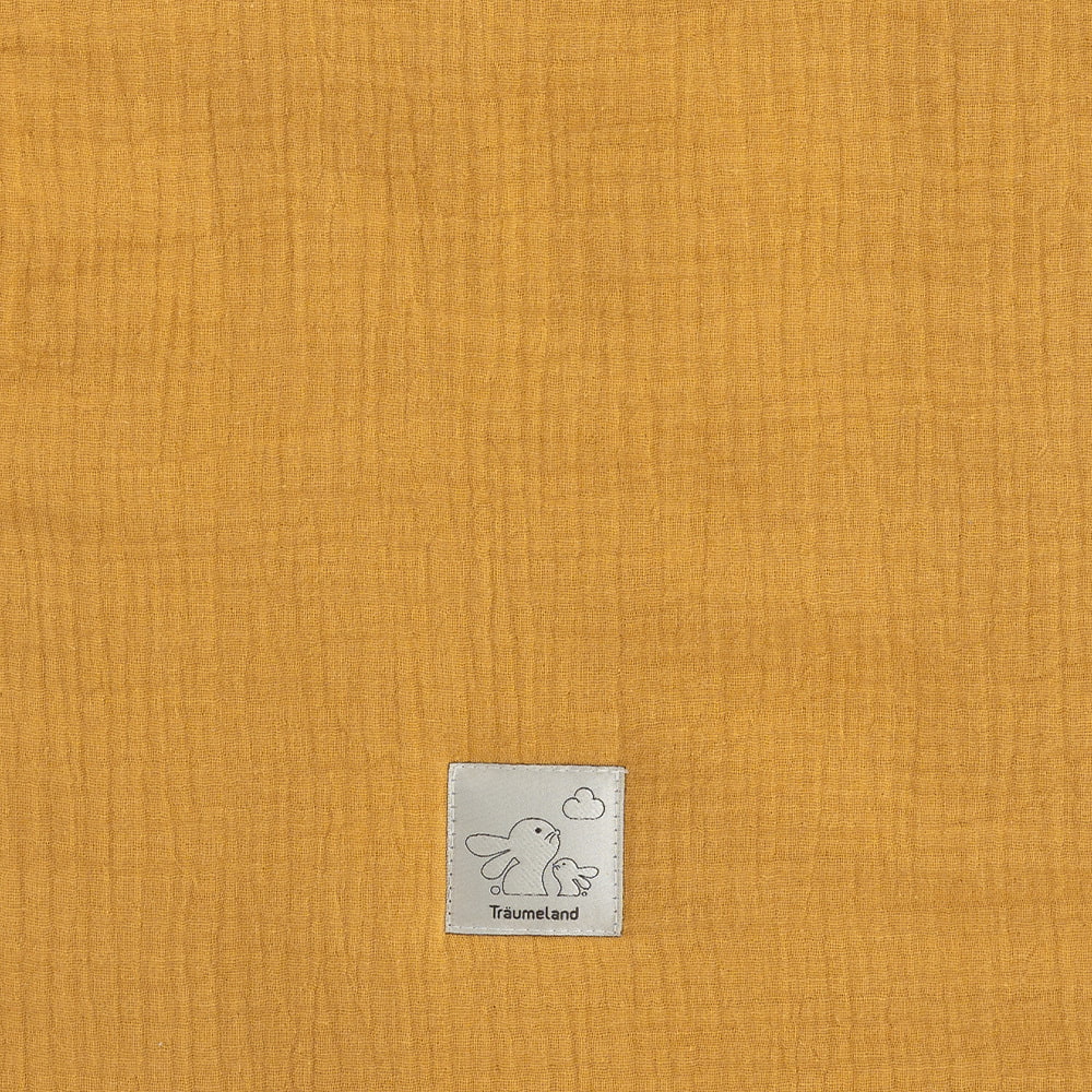 Year-round sleeping bag mustard yellow Detail