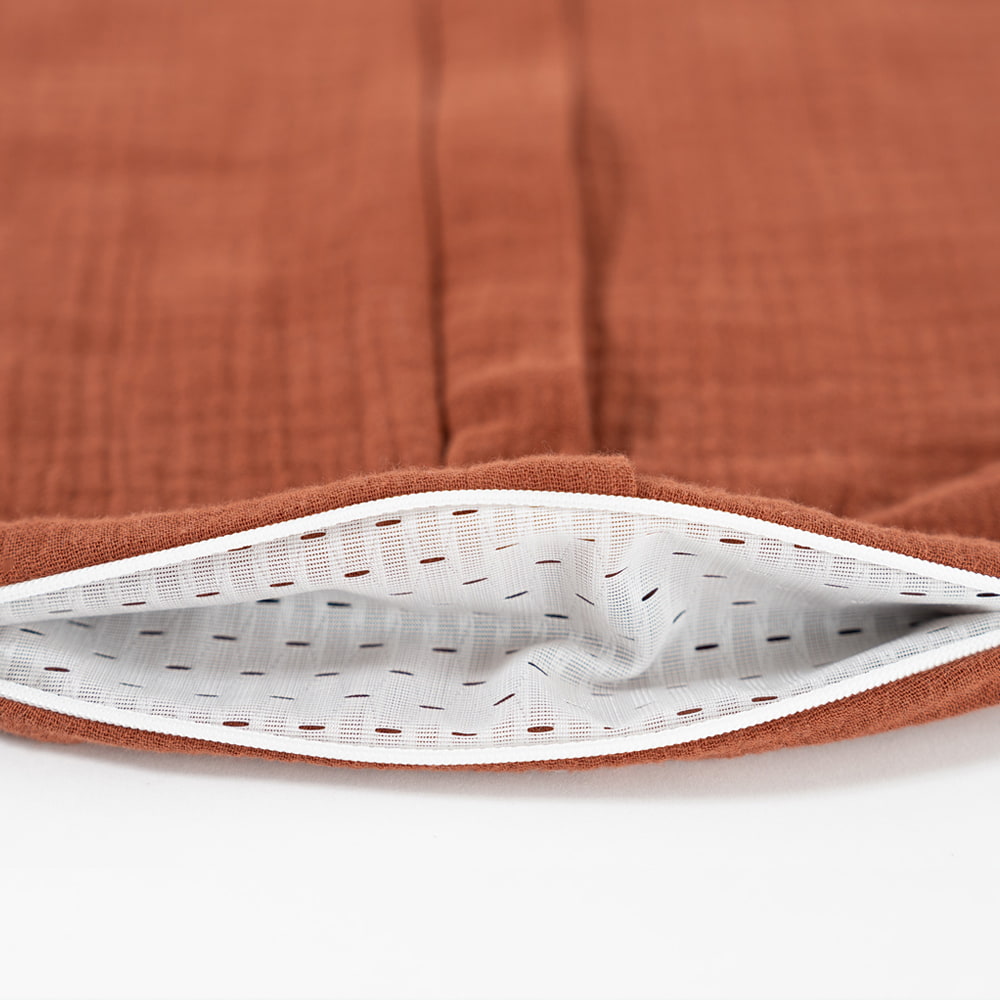 Summer Sleeping Bag terracotta ventilation slit