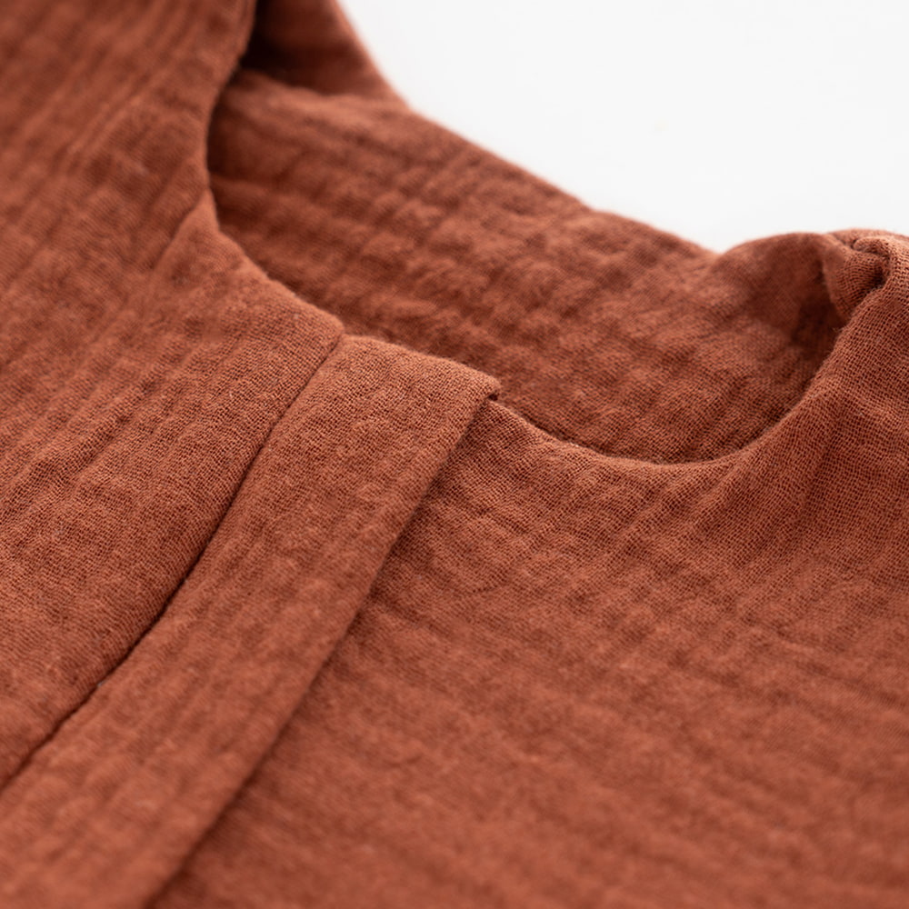 Summer Sleeping Bag terracotta chin protector