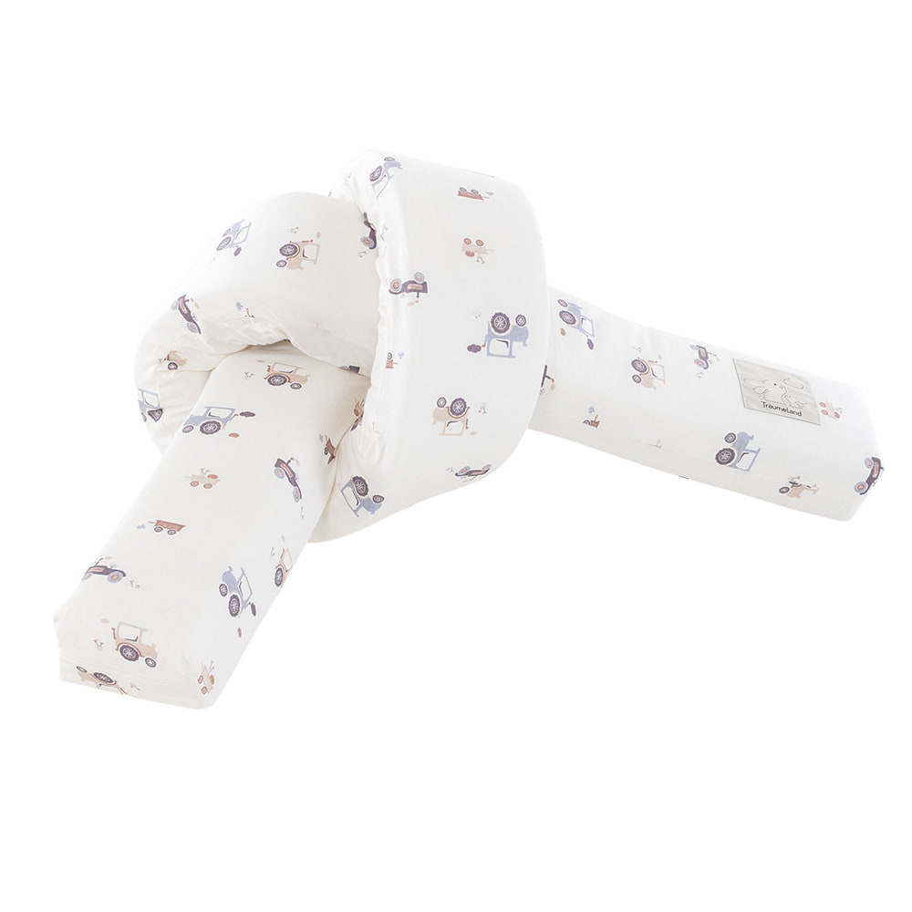 Snake bed bumper Little Farm blue