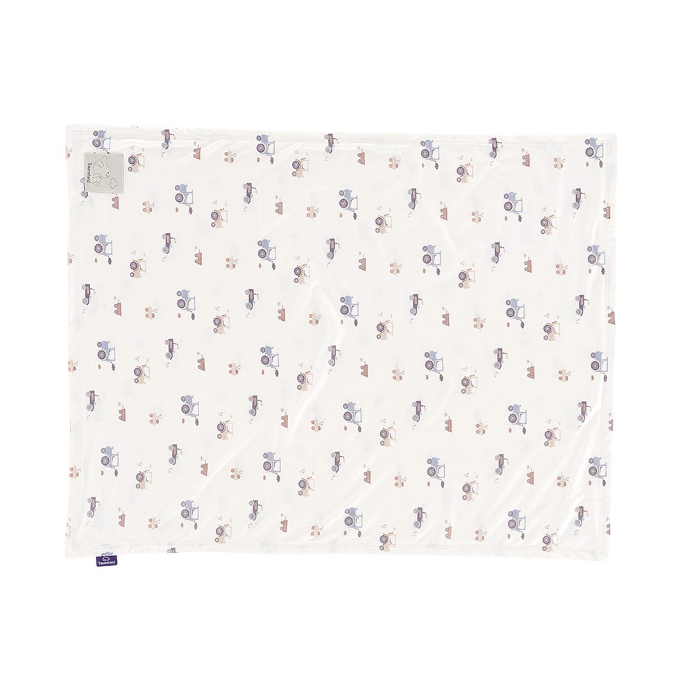 Babydecke Jersey Little Farm blau 