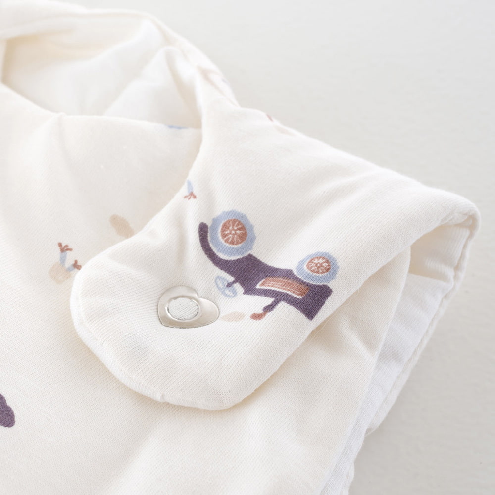 Sleeping bag LIEBMICH Little Farm blue press stud