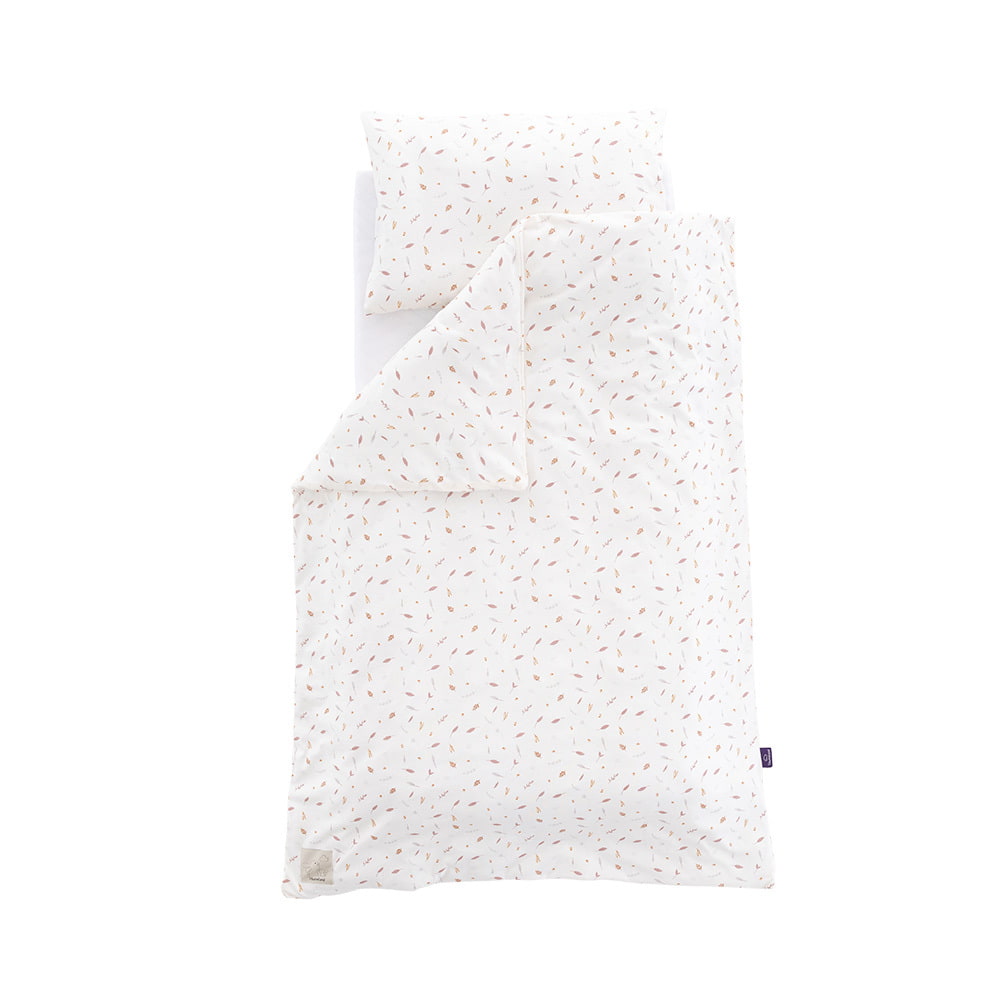 Cotton muslin bedding Nature love pink 100x135