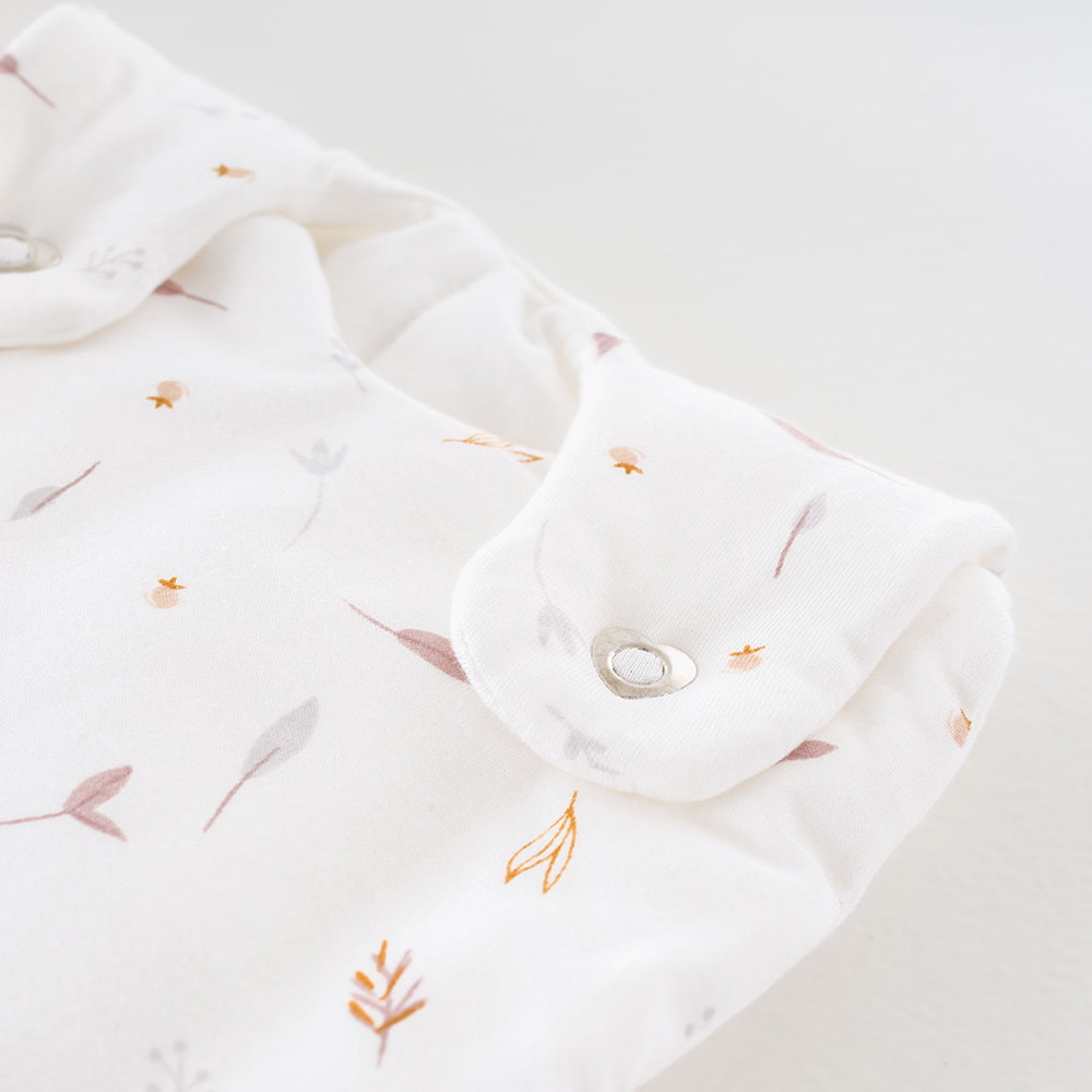 Sleeping Bag Nature Love pink detail heart press studs