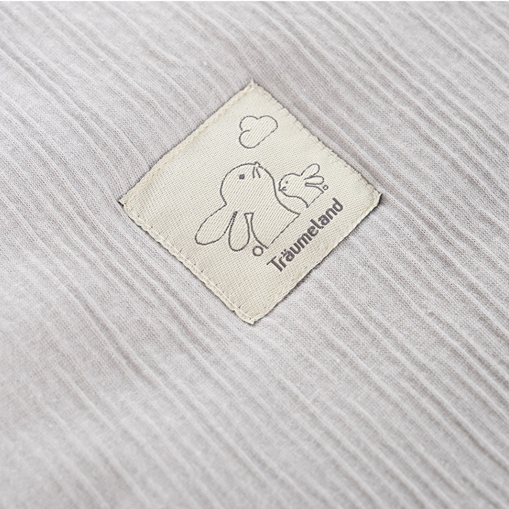 Signature Schlafsack hellgrau Hasenaufnäher