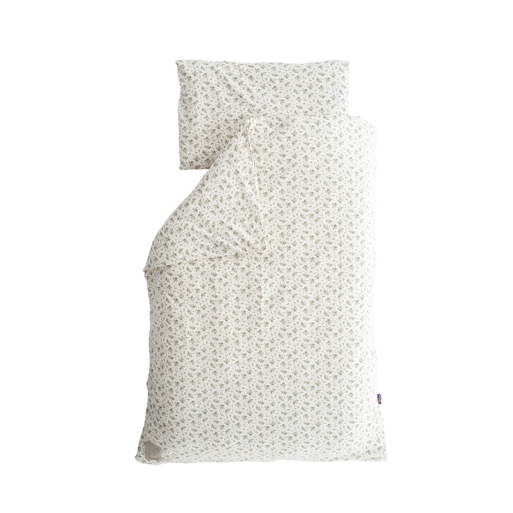 Jersey Bedding Olive - 100x135 unfolded