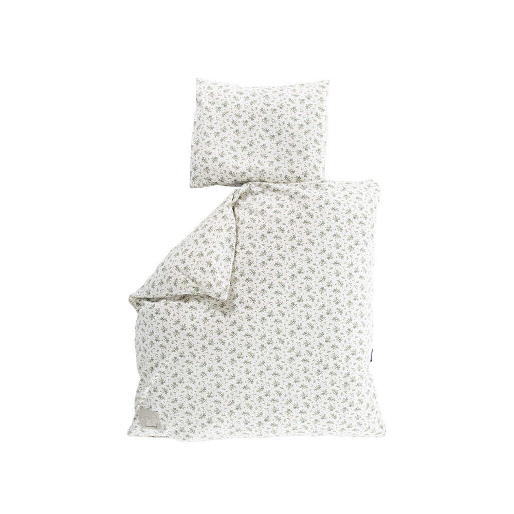 Jersey Bedding Olive - 80x80 unfolded