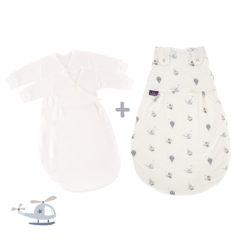 2 inner sleeping bags and all-year sleeping bag in Volare design