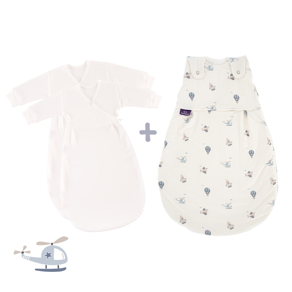2 inner sleeping bags and all-year sleeping bag in Volare design