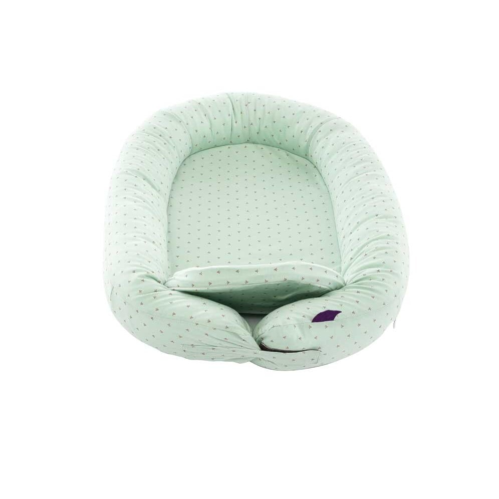 Nest HOME Comfort von Träumeland Ansicht schräg geschlossen Design Twister grün