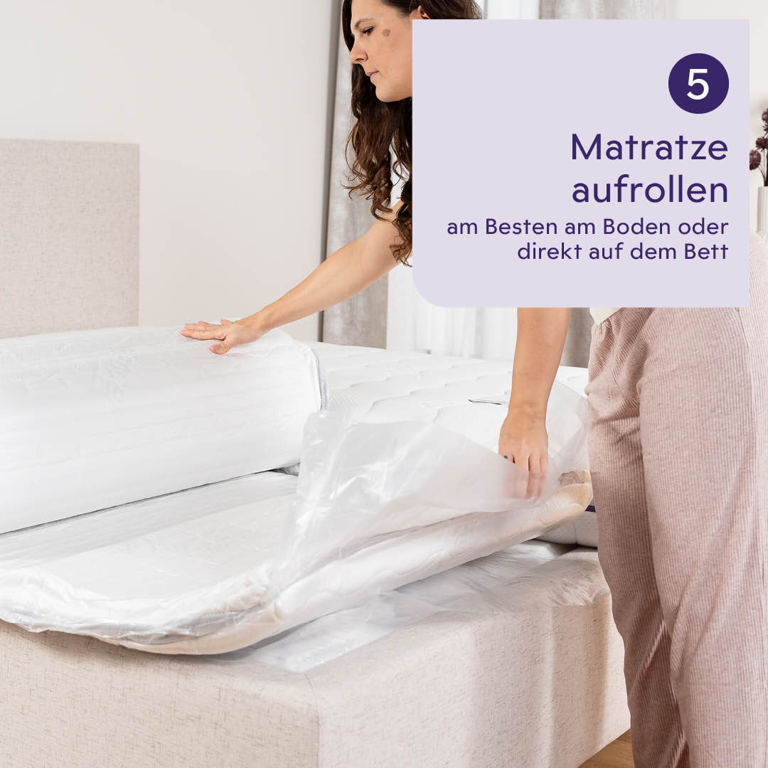 Unpacking the mattress Step 4 unpacking-the-mattress-trauemeland-step04