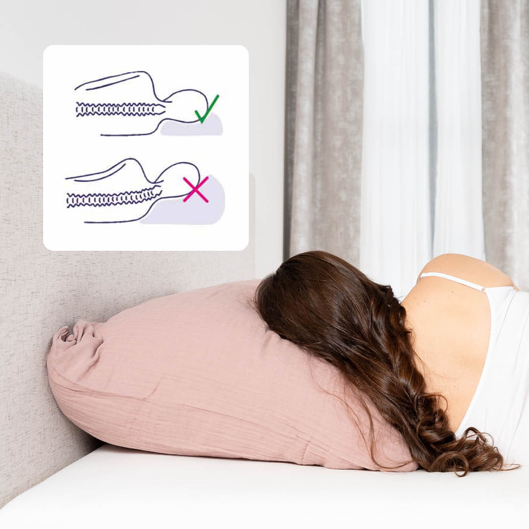 Side sleeper sleeping position - Ergo pillow Pillow degree-of-hardness-mattress-ideal-sleep