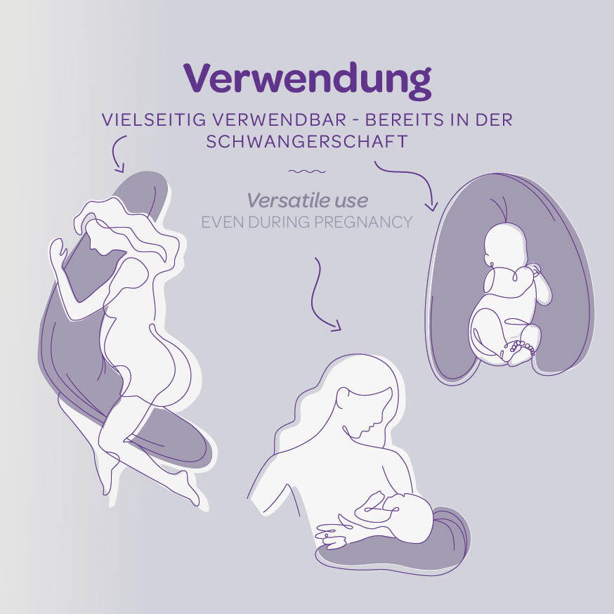 Träumeland nursing pillow illustration application