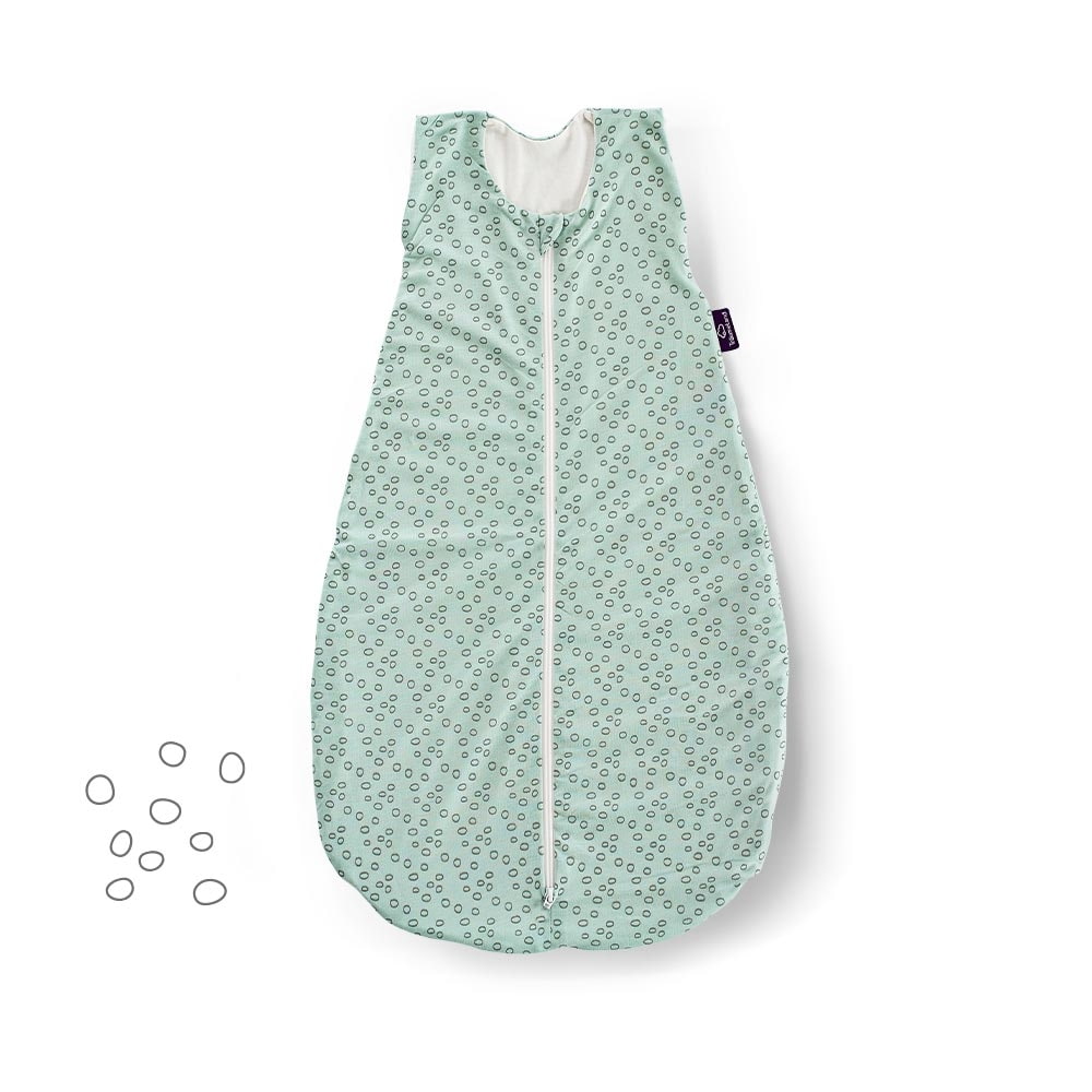 Summer sleeping bag TENCEL circles mint