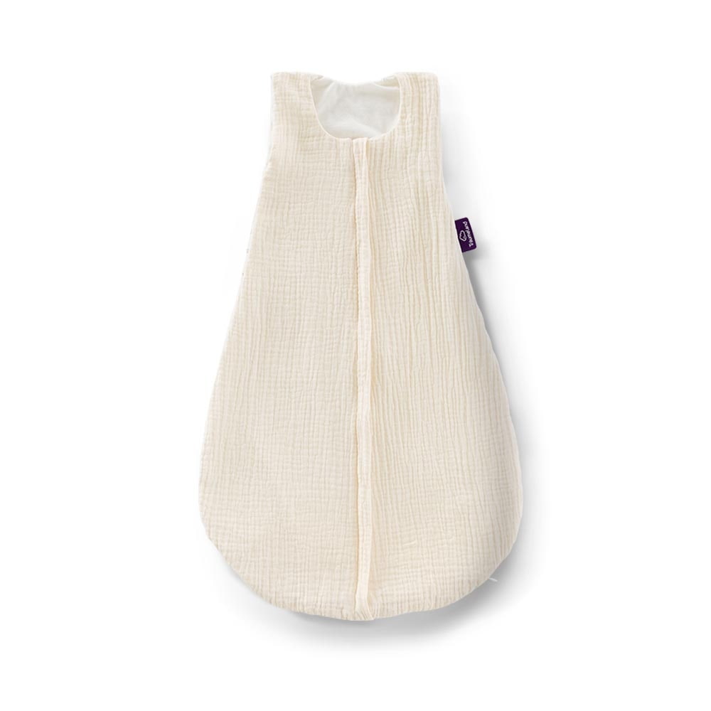 Saco de dormir de verano en muselina de algodón beige