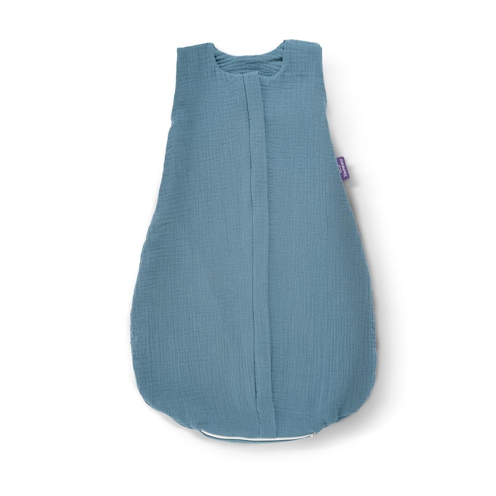 Summer Sleeping Bag Cotton Muslin denim blue