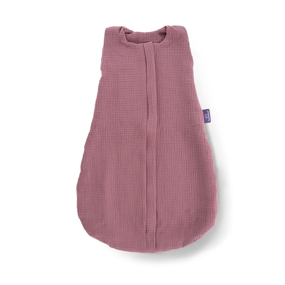 Summer sleeping bag cotton muslin plum