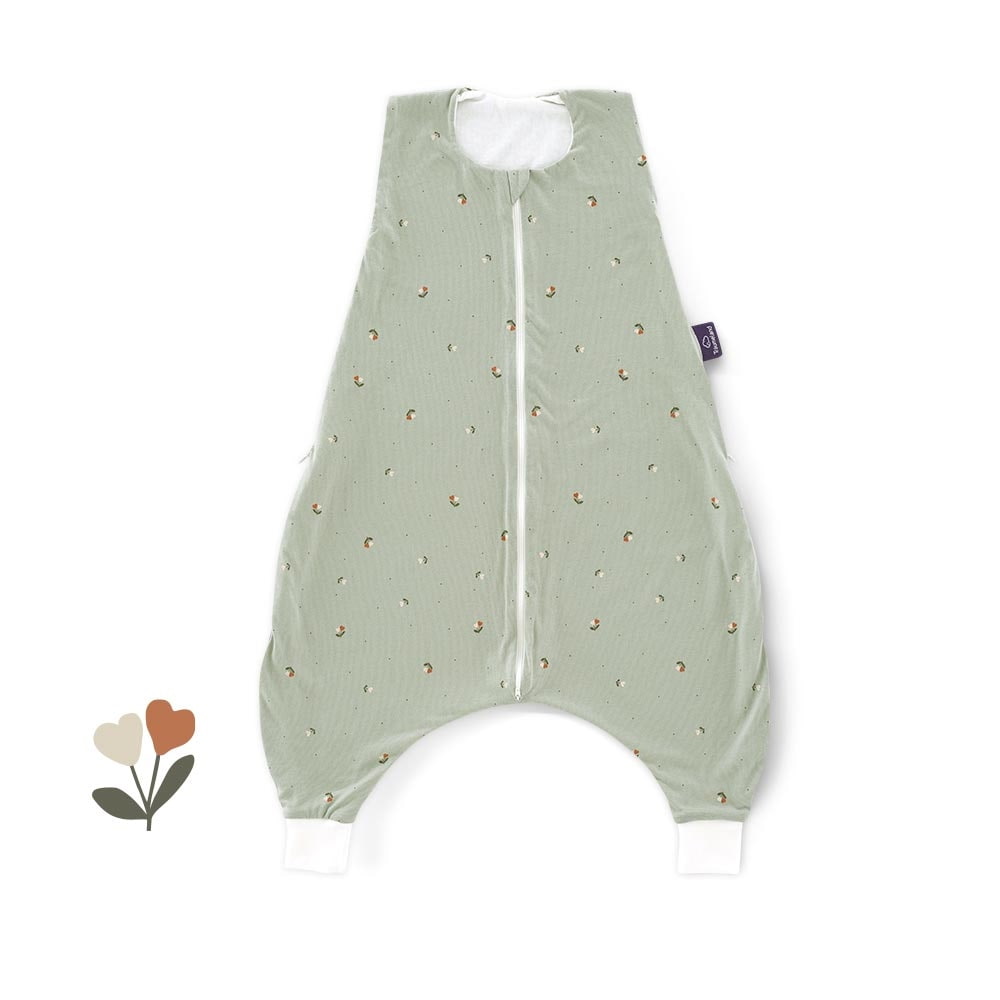 Summer Sleep Overall TO GO fiore green