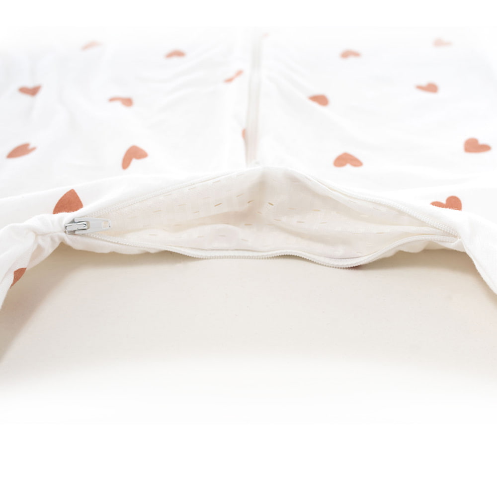 Summer-Sleeping Bag with Legs, Heart Design, Ventilation
