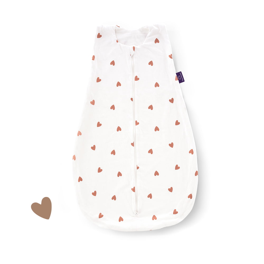 Summer-Sleeping Bag, Cotton-jersey, Heart