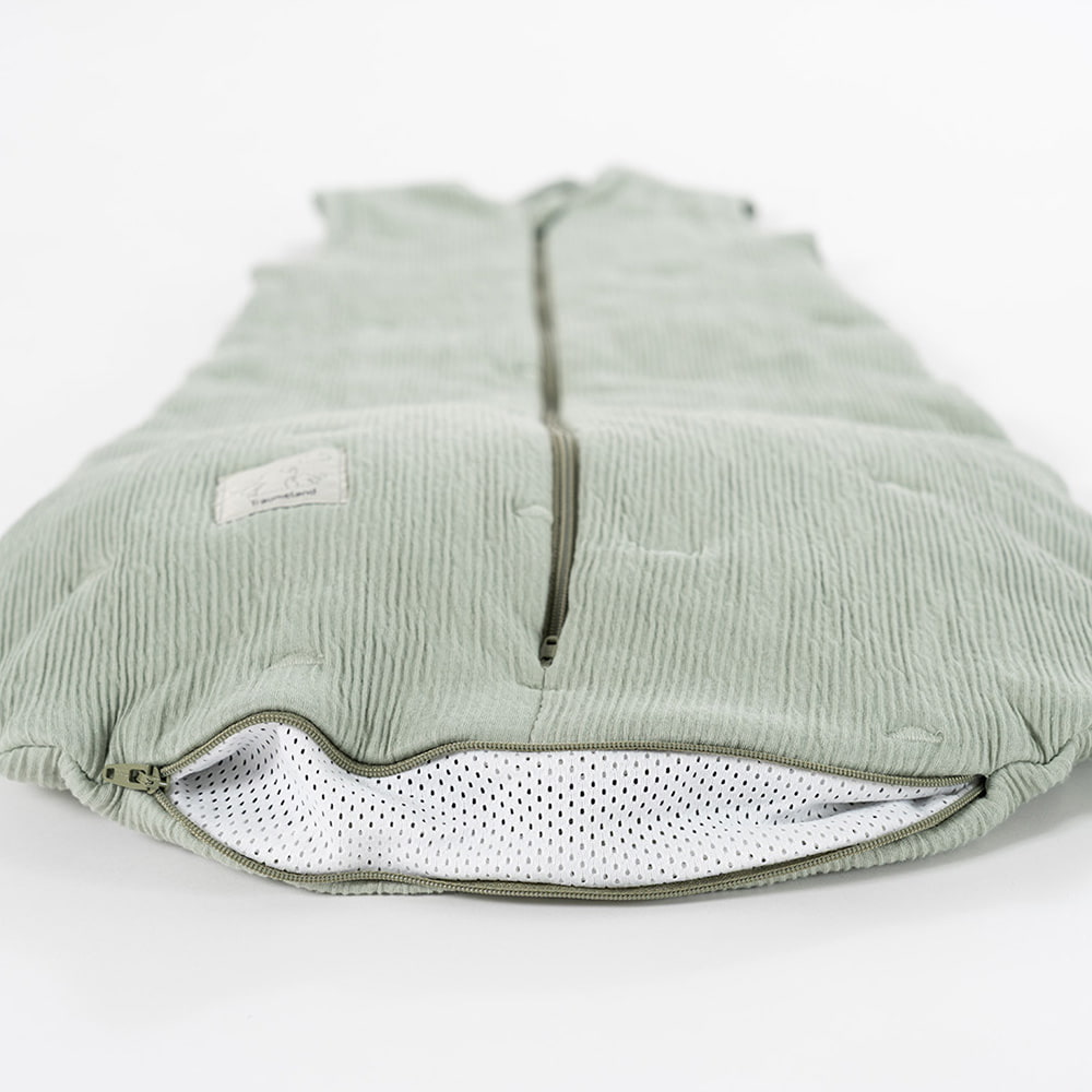 Signature sleeping-bag, sage green, with ventilation slit