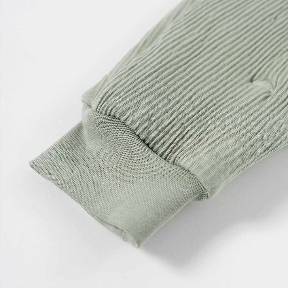 Weicher Bund Schlafsack salbei grün