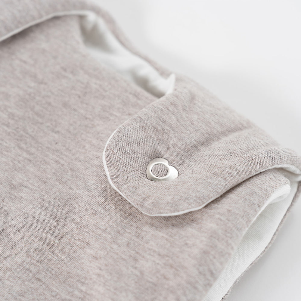 Adjustable-strap baby sleeping-bag, beige