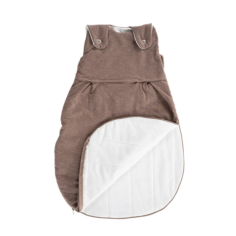Brown sleeping-bag with a full-length zip