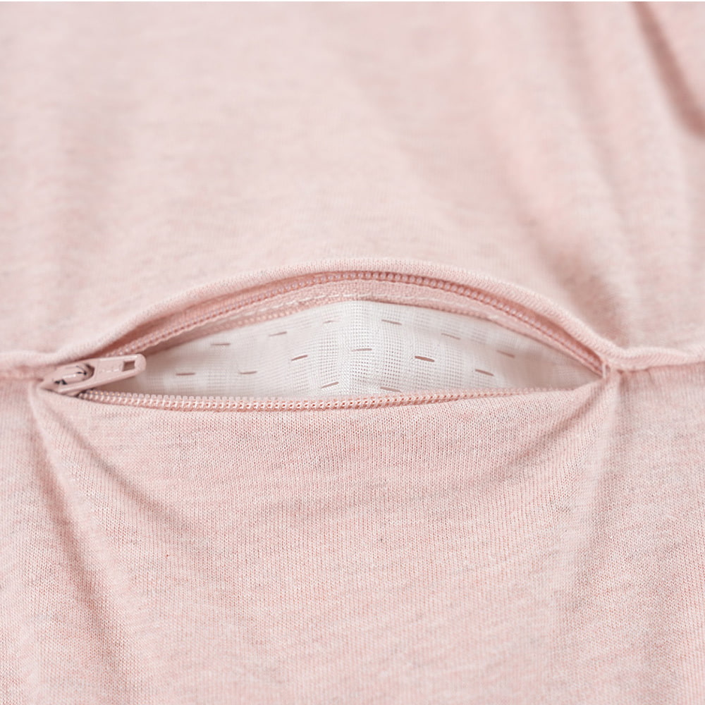 Ventilation slit, dusky pink baby sleeping-bag