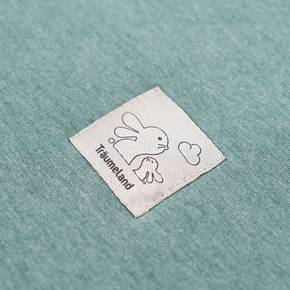 Baby sleeping-bag label, green