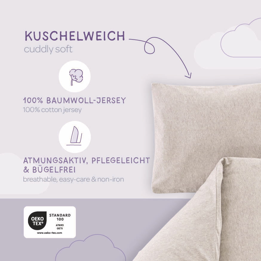Skizze Bettwäsche beige meliert