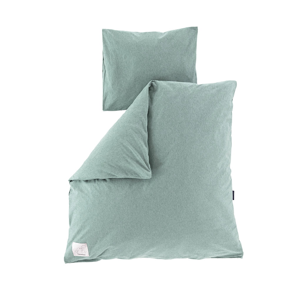 Green mottled bedding