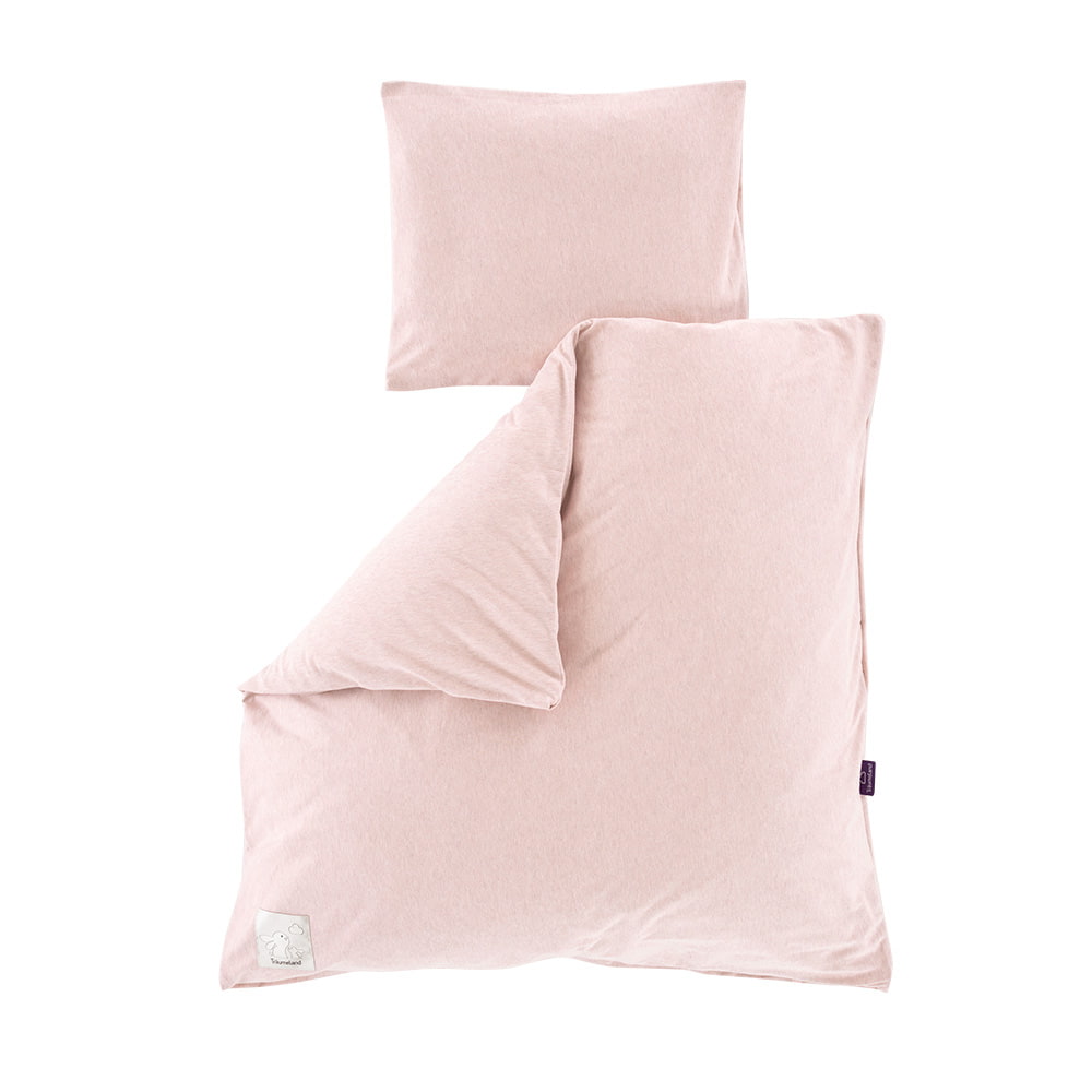 Pink-mottled bedding
