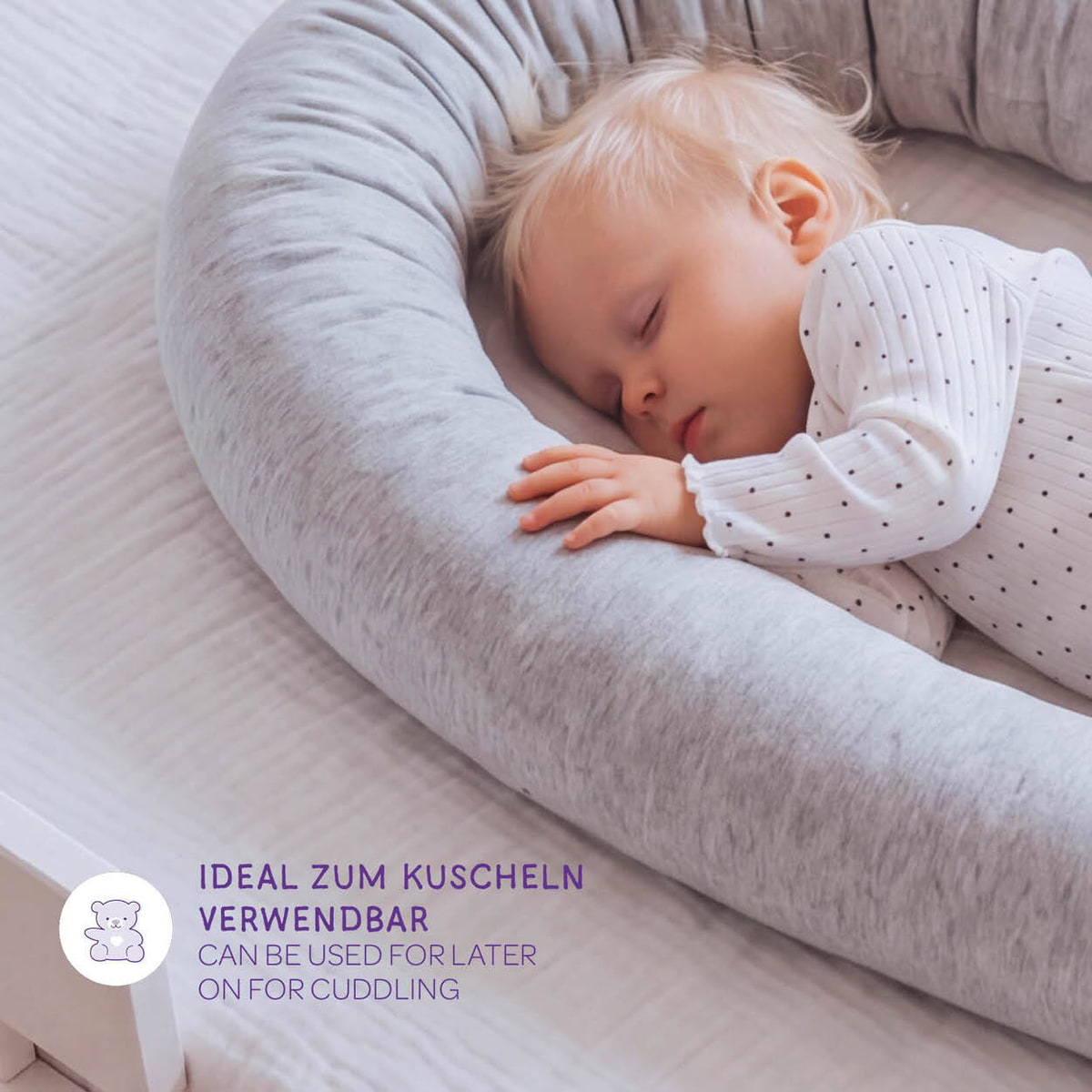 XL Baby Cuddly Snake-Bed Bumper