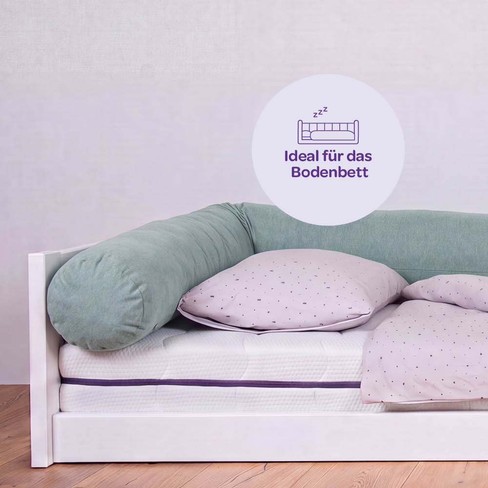 Manta para cama XL verde jaspeado 