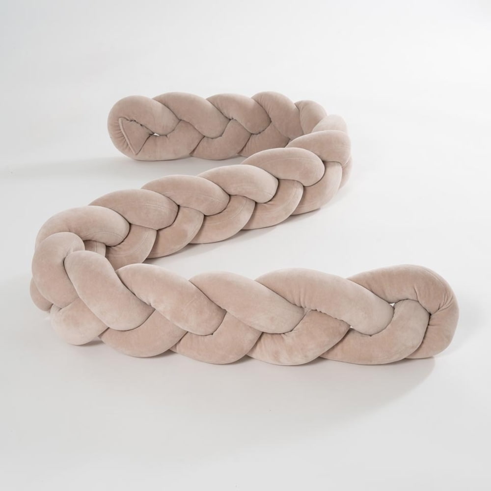 Signature Taupe Cot Bed with Nesting Snake – Detail