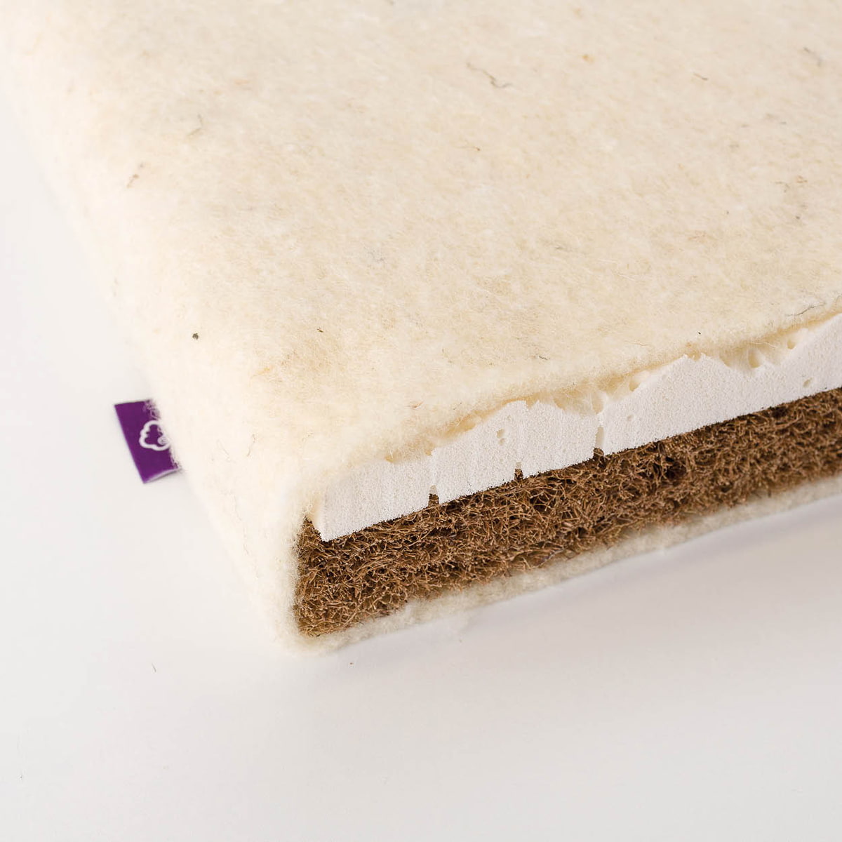 Mattress core Naturglück Mattress core with latex-coated coconut and nubbed natural latex