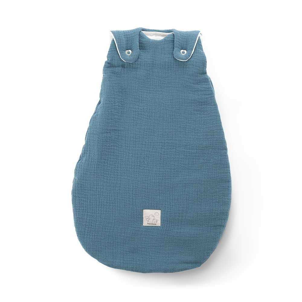 Saco de dormir para todo el año en muselina de algodón denim