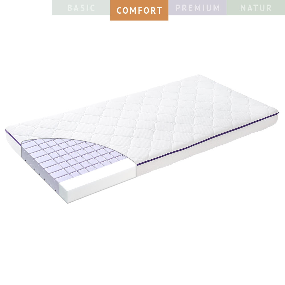 Babymattress Comfort Moonshine with ventilation contour cut