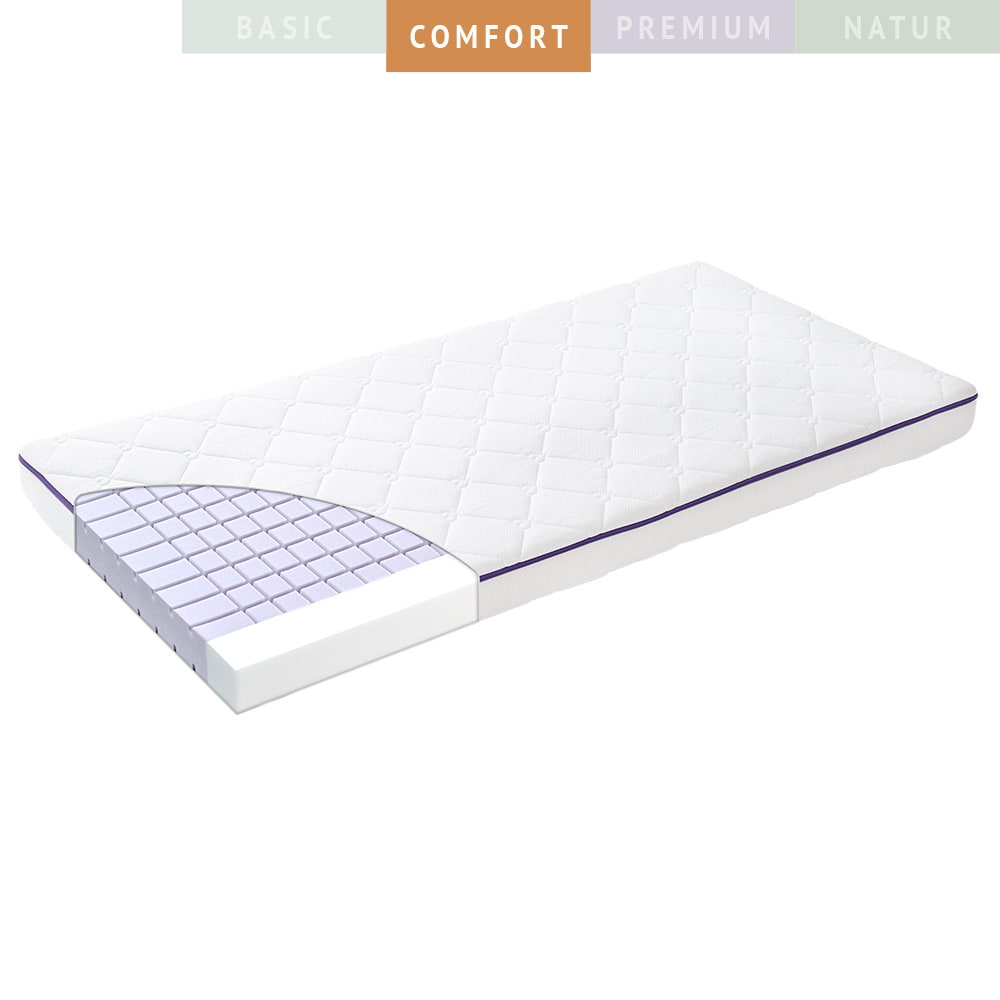 Babymattress Comfort Moonshine with ventilation contour cut